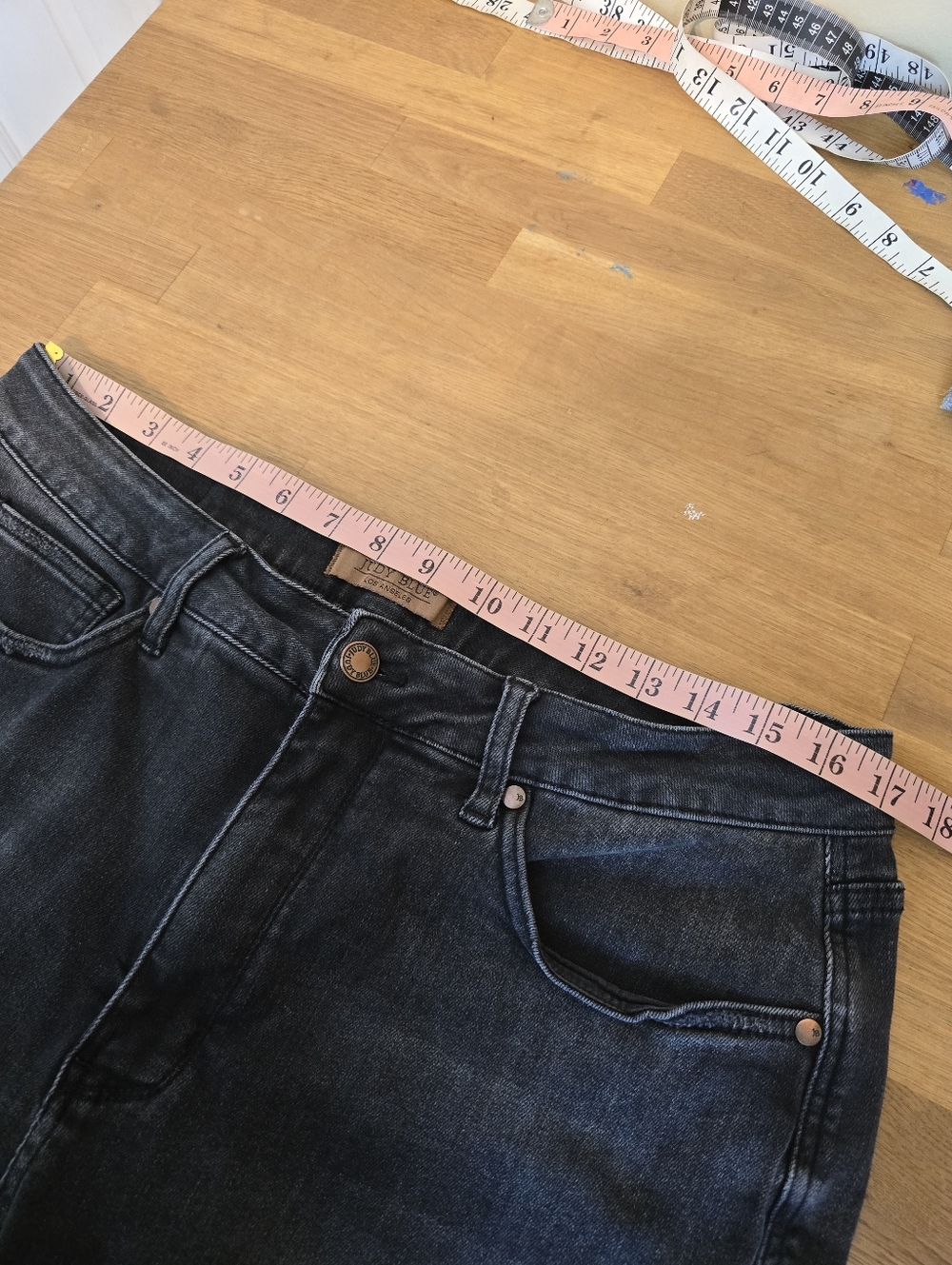 Judy Blue High Waist Tummy Control Black Bootcut Denim Jeans 88787 18W - Picture 11 of 15